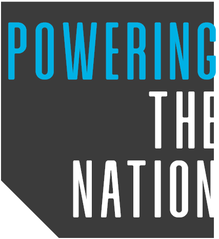 powering the nation text overlay